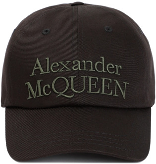 Alexander McQueen Gestapelde Hoed Zwart Khaki Alexander McQueen , Brown , Heren - L,M,S
