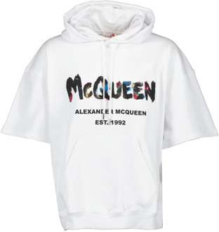 Alexander McQueen Graffiti Hoodie Alexander McQueen , White , Heren - L,M