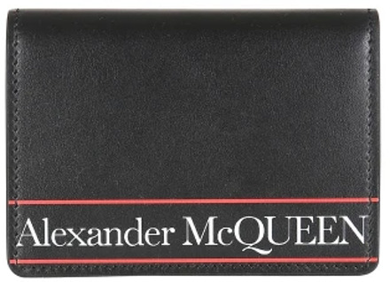 Alexander McQueen Kaarthouder met logo Alexander McQueen , Black , Heren - ONE Size