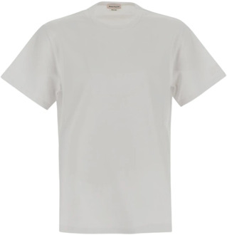 Alexander McQueen Klassiek Wit T-Shirt Alexander McQueen , White , Heren - XS