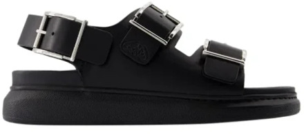 Alexander McQueen Leather sandals Alexander McQueen , Black , Dames - 42 EU