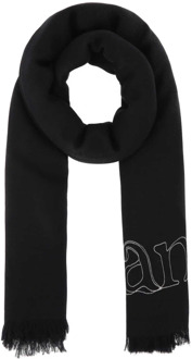 Alexander McQueen Luxe Cashmere Sjaal voor Modieuze Vrouwen Alexander McQueen , Black , Dames - ONE Size