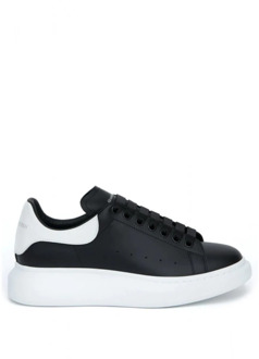 Alexander McQueen Oversized sneaker van kalfsleer Zwart - 40