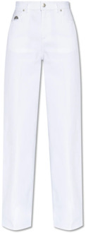 Alexander McQueen Plooivoorkant jeans Alexander McQueen , White , Dames - W26,W24,W27,W25