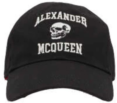 Alexander McQueen Skull Varsity Baseball Cap Alexander McQueen , Black , Heren - L,M