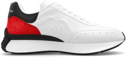 Alexander McQueen Sneakers met logo Alexander McQueen , White , Heren - 40 1/2 Eu,42 1/2 EU