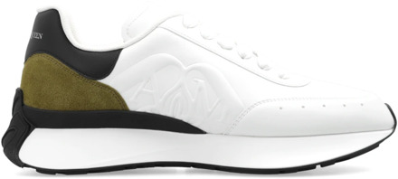 Alexander McQueen Sneakers met logo Alexander McQueen , White , Heren - 44 Eu,45 Eu,43 Eu,42 EU