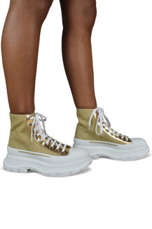 Alexander McQueen Sneakers Tread Slick Geel