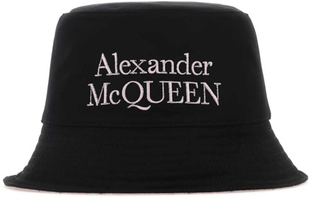 Alexander McQueen Stijlvolle Omkeerbare Blackylon Hoed Alexander McQueen , Black , Heren - L,M,S