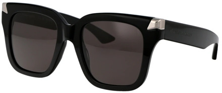 Alexander McQueen Stijlvolle zonnebril Am0440S Alexander McQueen , Black , Dames - 53 MM