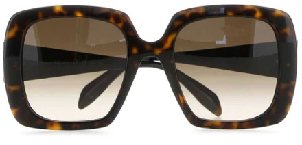 Alexander McQueen Stijlvolle zonnebril voor vrouwen Alexander McQueen , Brown , Dames - ONE Size
