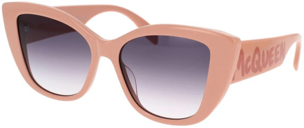Alexander McQueen Sunglasses Am0347S Alexander McQueen , Pink , Dames - 54 MM