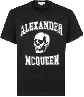 Alexander McQueen T-Shirts Alexander McQueen , Black , Heren - Xl,L,M,S