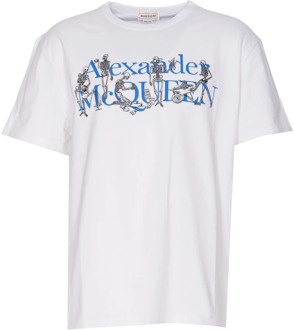 Alexander McQueen T-Shirts Alexander McQueen , White , Heren - Xl,L,M,S