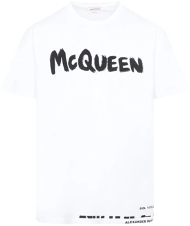 Alexander McQueen T-Shirts Alexander McQueen , White , Heren - Xl,L,M