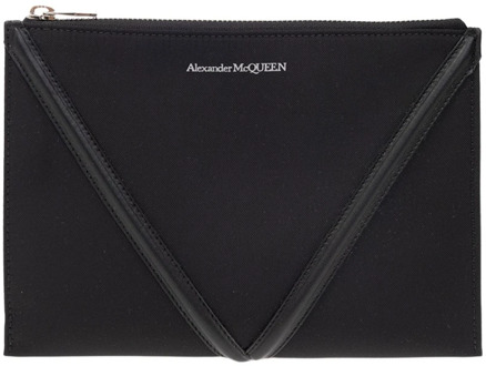 Alexander McQueen ‘The Harness Small’ tas met logo Alexander McQueen , Black , Heren - ONE Size