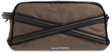 Alexander McQueen Waszak met logo Alexander McQueen , Brown , Heren - ONE Size