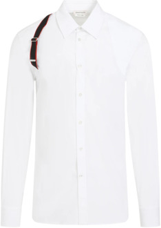 Alexander McQueen Witte Harnas Shirt Alexander McQueen , White , Heren - 2Xl,Xl,L,M,3Xl