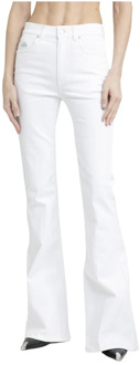 Alexander McQueen Witte katoenen denim jeans Alexander McQueen , White , Dames - W25,W27