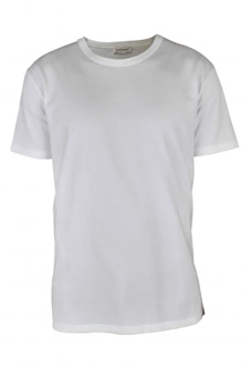 Alexander McQueen Witte Katoenen T-shirt met Logo Inschrift Alexander McQueen , White , Heren - Xl,M