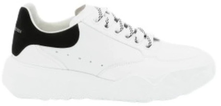 Alexander McQueen Witte Leren Sneakers - Maat 37 Alexander McQueen , White , Dames - 39 1/2 Eu,40 1/2 Eu,41 Eu,39 Eu,38 Eu,40 EU