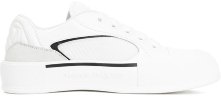 Alexander McQueen Witte Sneakers Skate Deck Plimsoll Alexander McQueen , White , Heren - 42 1/2 Eu,40 Eu,44 Eu,43 Eu,42 Eu,41 Eu,43 1/2 Eu,45 EU