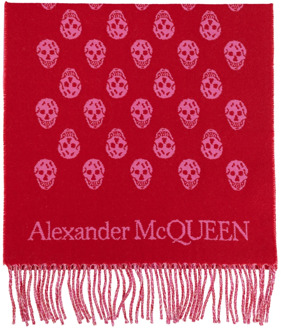 Alexander McQueen Wollen sjaal Alexander McQueen , Red , Dames - ONE Size