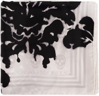 Alexander McQueen Zijden sjaal Alexander McQueen , White , Dames - ONE Size