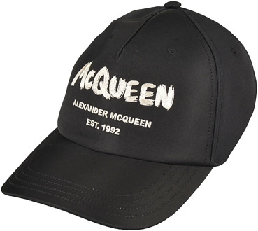 Alexander McQueen Zwarte baseballpet voor heren Alexander McQueen , Black , Heren - L,M