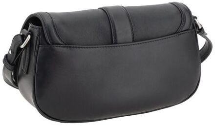 Alexander McQueen Zwarte Kalfsleer Bos Taurus Schoudertas