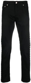 Alexander McQueen Zwarte Skinny Jeans met Middelhoge Taille Alexander McQueen , Black , Heren - Xl,L,M