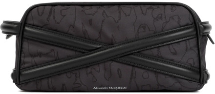 Alexander McQueen Zwarte Wash Bag Alexander McQueen , Black , Heren - ONE Size