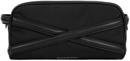 Alexander McQueen Zwarte Wash Bag Alexander McQueen , Black , Heren - ONE Size