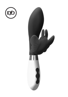 Alexios - Oplaadbare Rabbit Vibrator - Zwart