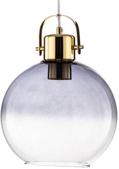 Alfa Hanglamp Haze, 1-lamp, blauw blauw-transparant, goud