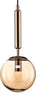 Alfa Hanglamp Volda Picolo 1-lamp zwart/goud Ø15cm zwart, goud, helder