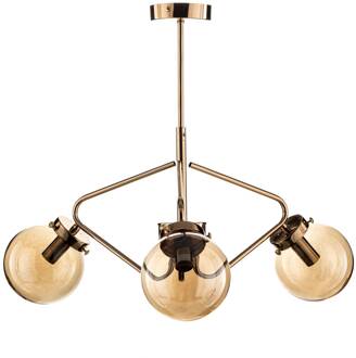 Alfa Plafondlamp Barbek, 3-lamps goud
