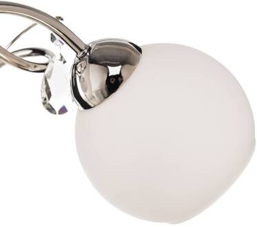 Alfa Plafondlamp Livia Pro, chroom/wit, 3-lamps wit, chroom