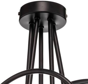 Alfa Plafondlamp Tarnow 5-lamps, zwart