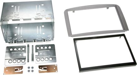 Alfa Romeo 2-DIN Paneel Alfa Romeo 147 / GT 2000-2010 - Kleur: zilver 38100107