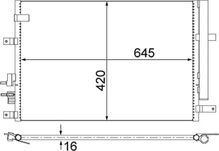 Alfa Romeo Condensor, airconditioning AC693000S