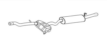 Alfa Romeo Einddemper - Easy2Fit Kit - Set met montagedelen 8LD366026511