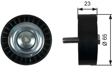 Alfa Romeo Geleide rol/omdraairol, Poly V-riem T36622