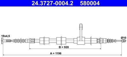 Alfa Romeo Handremkabel 24372700042