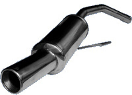 Alfa Romeo InoxCar uitlaat passend voor Alfa Romeo 147 2.0 TS (150pk) 2001- 80mm IXAL1470280