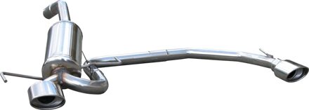 Alfa Romeo InoxCar uitlaat passend voor Alfa Romeo 147 2.0 TS (150pk) 2001- Links/Rechts 120x80mm IXTWAL03120