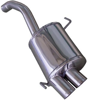 Alfa Romeo InoxCar uitlaat passend voor Alfa Romeo 147 3.2 GTA 2002- 2x80mm Racing IXOVAL02RA