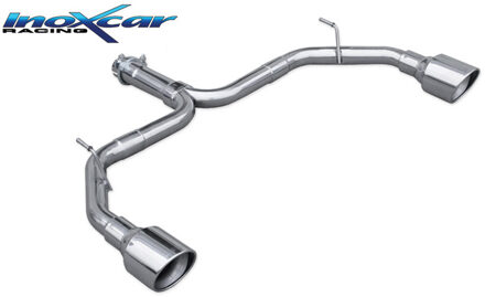 Alfa Romeo InoxCar uitlaat passend voor Alfa Romeo Giulietta 1750 Tbi 241pk QV 2014- 1x100mm X-Ra IXALGI08XR10