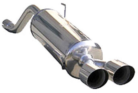 Alfa Romeo InoxCar uitlaat passend voor Alfa Romeo Mito 1.4 TB (120pk) 2009- 2x80mm Racing (Ø50mm) IXALMI02RA