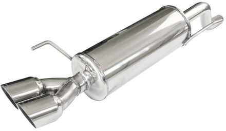 Alfa Romeo InoxCar uitlaat passend voor Alfa Romeo Mito 1.4i 78pk 2013- Ø 42 2x80mm Racing IXALMI06RA